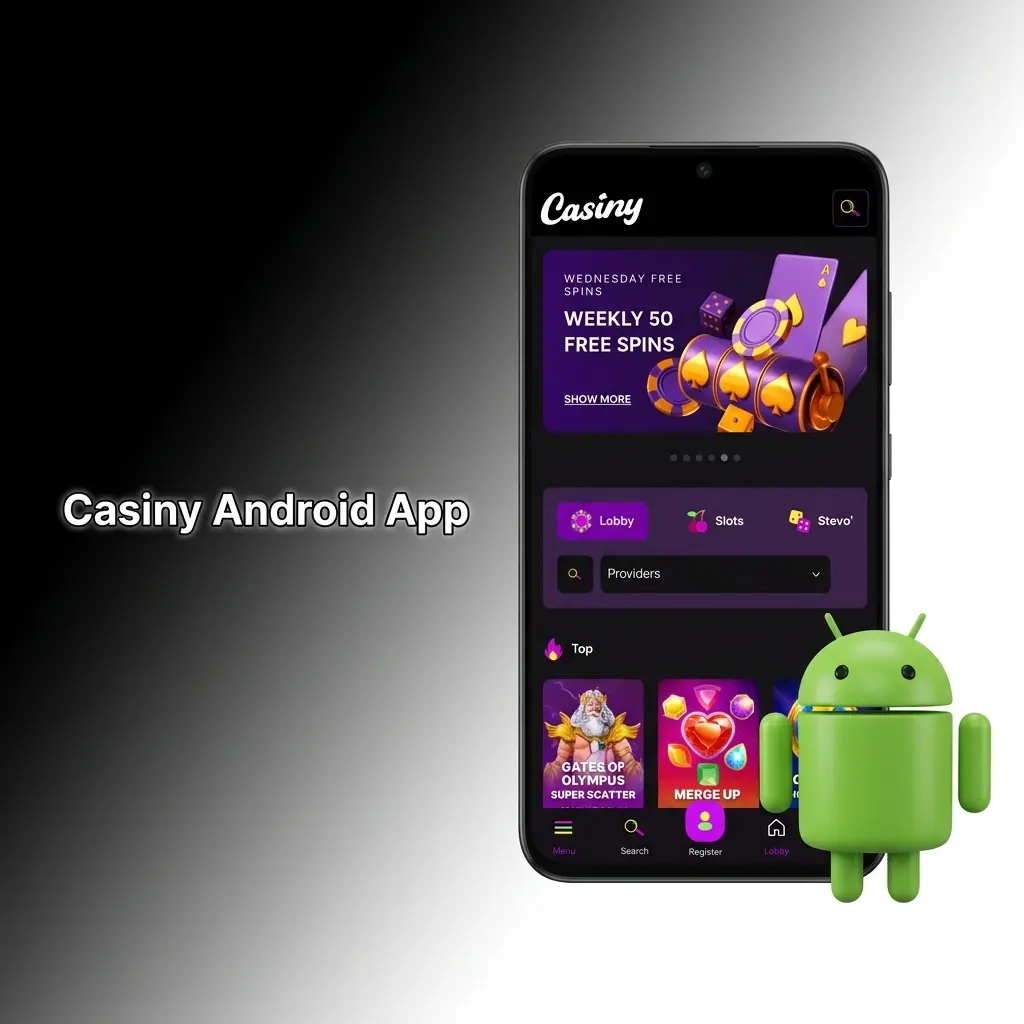Casiny Android app on a smartphone