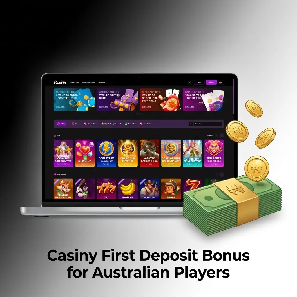 Casiny first deposit bonus for Australian players