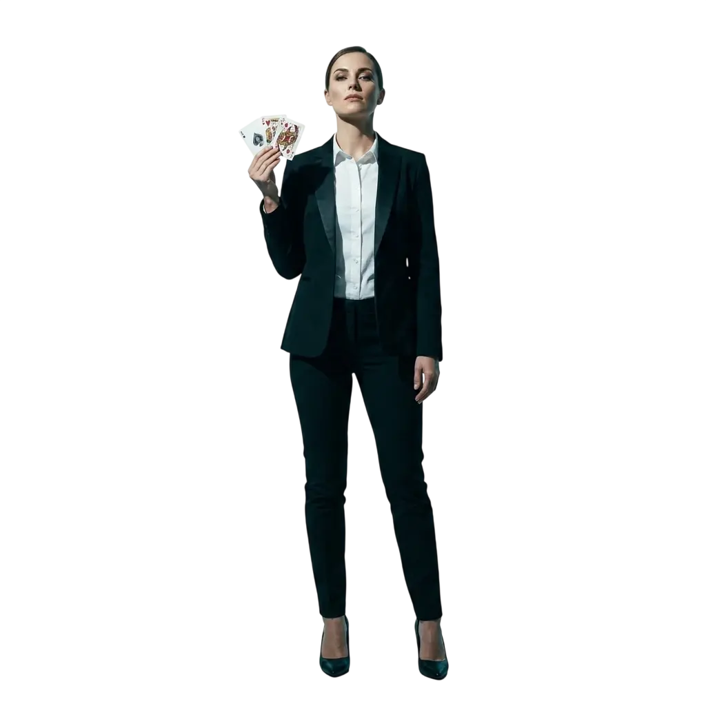 Casiny live casino dealer streaming a table game