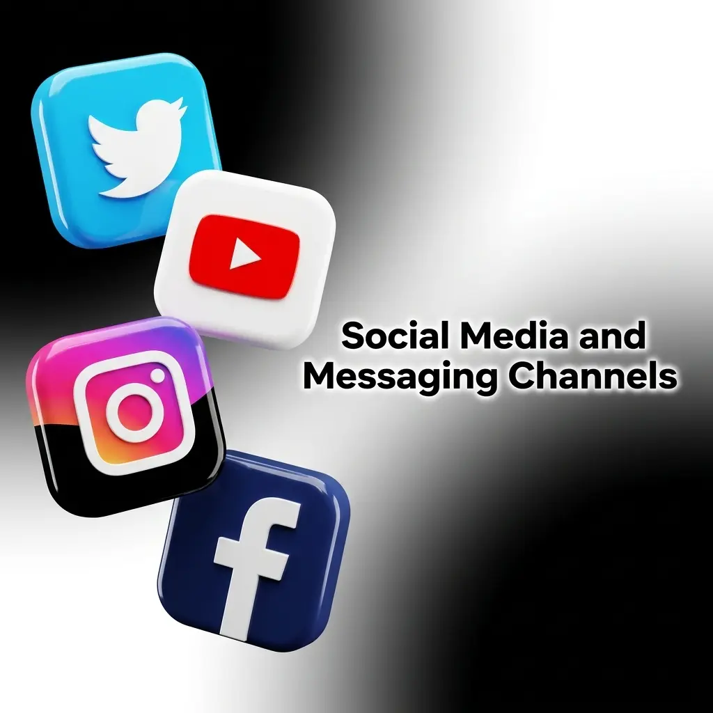 Casiny support team on social media and messaging apps