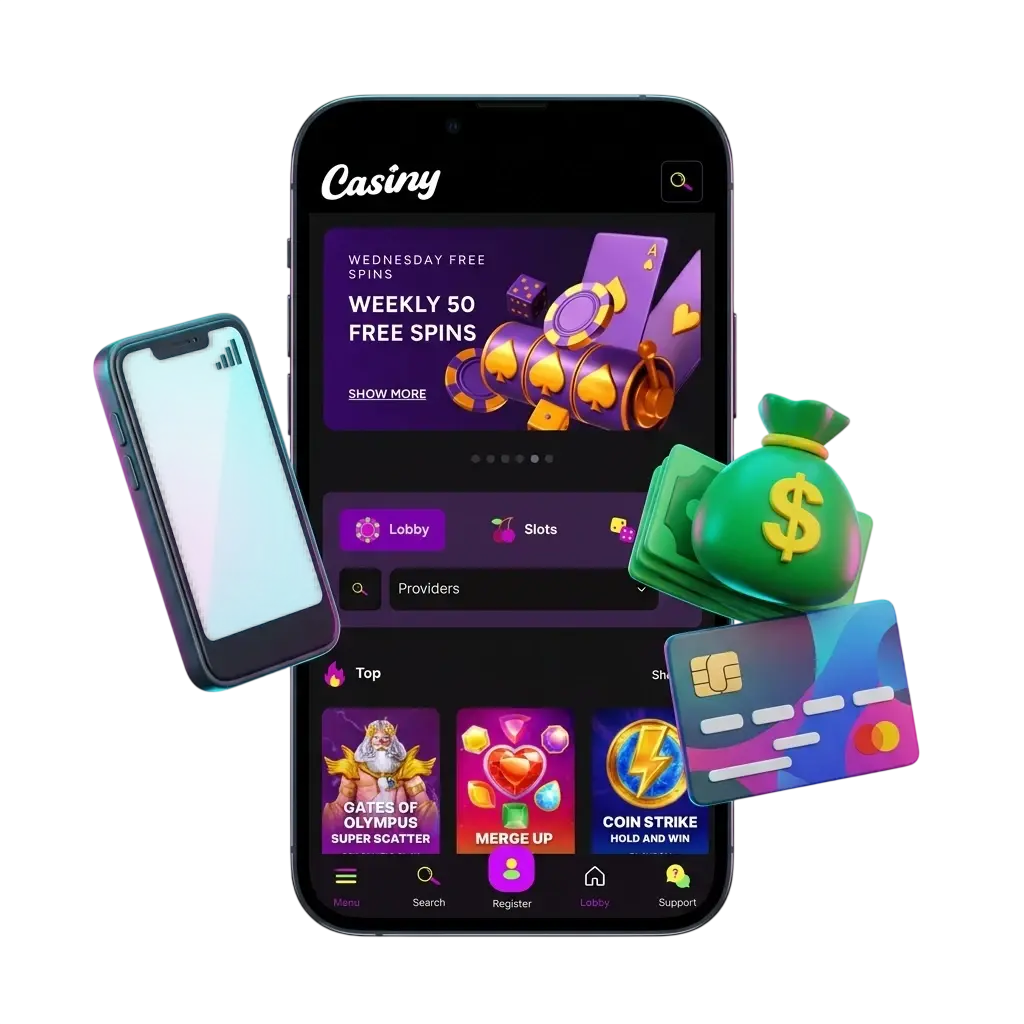 Casiny withdrawal methods and mobile payment options