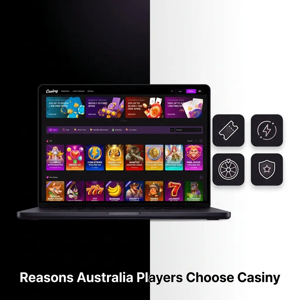 Casiny casino and sportsbook platform interface